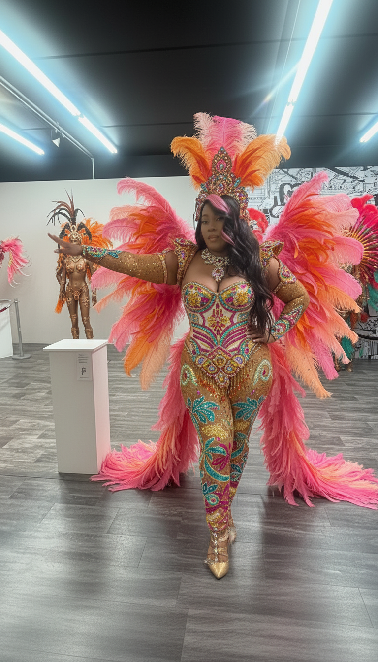 Caribbean carnival costume